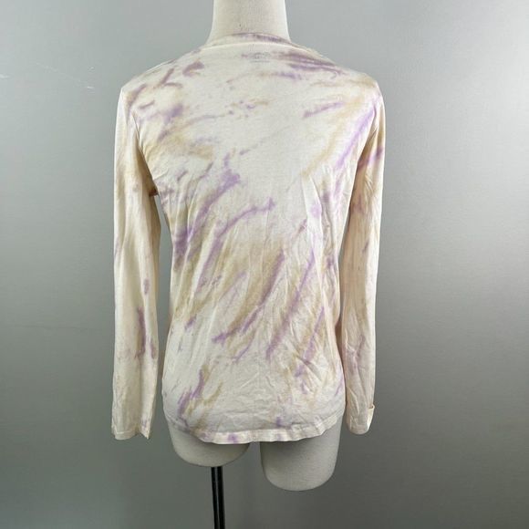 NWOT MADEWELL Northside Long Sleeve Tie‎ Dye T-Shirt in Vintage Petal (XS) - Picture 7 of 12